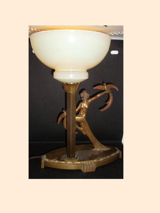 Lamp - Brons, Antiek en Kunst, Curiosa en Brocante