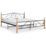 vidaXL Bedframe metaal zwart 180x200 cm, Eenpersoons, Verzenden, Zwart, Nieuw