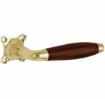 Deurkruk / Deurklink op ongeveerd rozet Bonton bubinga, Ophalen of Verzenden, Nieuw