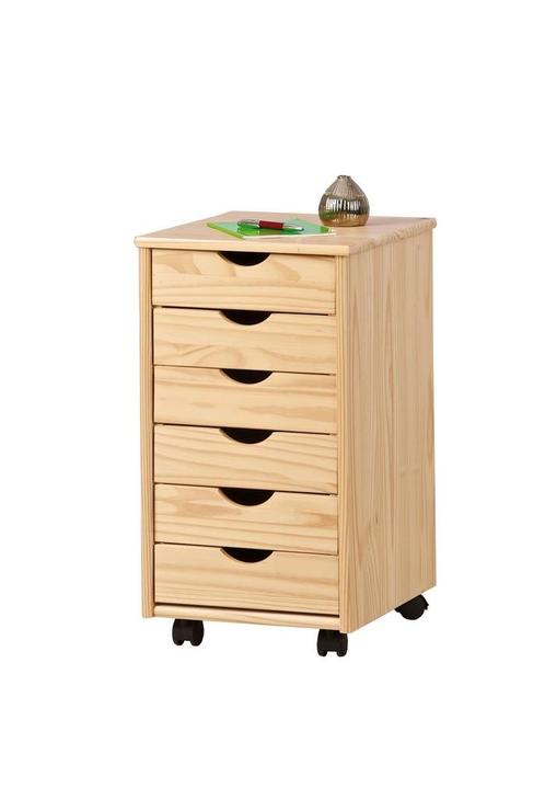 Traditionele Ladekast NILS - Massief Grenenhout - Warme U..., Huis en Inrichting, Kasten | Ladekasten, 25 tot 50 cm, Nieuw, Grenenhout