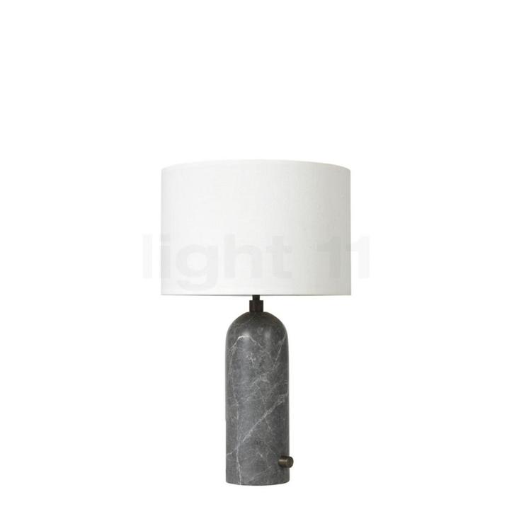 Gubi Gravity Tafellamp, lampenkap wit/voet marmer grijs - 49, Huis en Inrichting, Lampen | Tafellampen, Nieuw, Verzenden