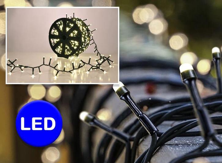1.000 led lichtjes warm wit - Kerstverlichting voor binnen, Huis en Inrichting, Lampen | Overige, Nieuw, Verzenden
