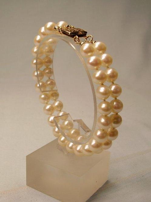 Zonder Minimumprijs - Kralenarmband Verguld, Zilver -, Sieraden, Tassen en Uiterlijk, Antieke sieraden