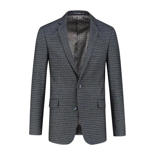 GENTS - Colbert tweedlook ruit grijs - 50, Kleding | Heren, Kostuums en Colberts, Verzenden