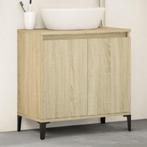vidaXL Wastafelkast 58x33x60 cm bewerkt hout sonoma, Verzenden, Nieuw