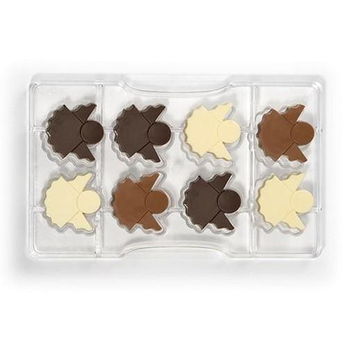 Chocolademal Engel (8x) 4x3,8 cm**, Hobby en Vrije tijd, Taarten en Cupcakes maken, Nieuw, Verzenden