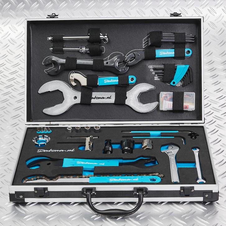Datona Fietsgereedschap set in koffer 21-delig - Datona, Doe-het-zelf en Verbouw, Gereedschap | Handgereedschap, Nieuw, Ophalen of Verzenden