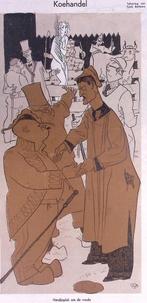 Handjeplak om de vrede (lijst optie, Lithos), Antiek en Kunst, Verzenden