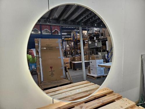Badkamerspiegel Athena | 120 cm | Rond | met ledverlichting, Huis en Inrichting, Badkamer | Badkamermeubels, Nieuw, Ophalen of Verzenden
