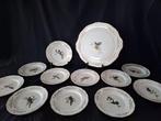 Gien - Dessertservies (12) - QL en creux - Keramiek - Mussen