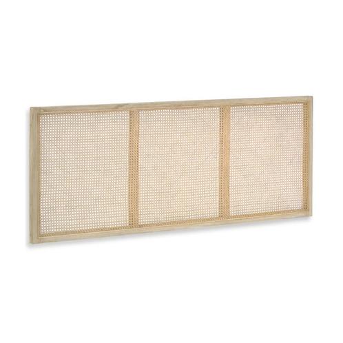 *WOONWINKEL* Kave Home Rexit Hoofdbord Van Rotan Webbing 160, Huis en Inrichting, Slaapkamer | Bedden, Bruin, Nieuw, Verzenden