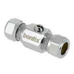 BONFIX Kogelstopkraan recht knel 22x22 (schroevendraaier), Ophalen of Verzenden, Nieuw