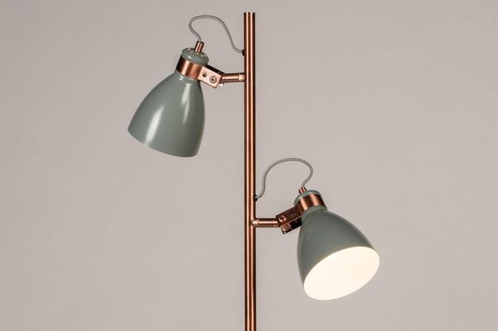 Rietveld Vloerlampen - Grijs, Roodkoper - Metaal, Huis en Inrichting, Lampen | Vloerlampen, Verzenden