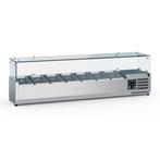 Ecofrost Opzetkoelvitrine 7x 1/4 GN | RVS | 1600mm, Ophalen of Verzenden, Nieuw