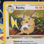 Pokémon - 1 Card - Raichu 14/62 First edition, Foil - WOTC -, Hobby en Vrije tijd, Verzamelkaartspellen | Pokémon, Nieuw