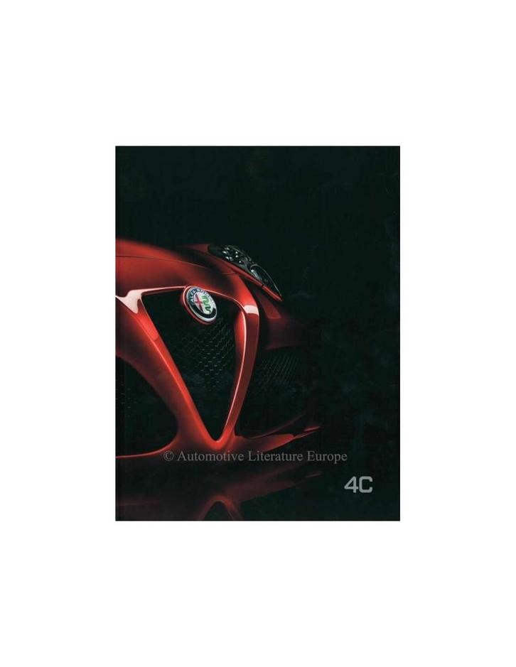 2013 ALFA ROMEO 4C HARDCOVER BROCHURE ITALIAANS, Boeken, Auto's | Folders en Tijdschriften, Alfa Romeo