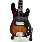 Miniatuur Fender Relic basgitaar met gratis standaard, Ophalen of Verzenden, Nieuw, Pop, Beeldje of Miniatuur