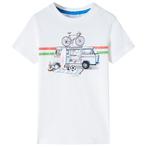 vidaXL Kindershirt 116 ecru, Verzenden, Nieuw