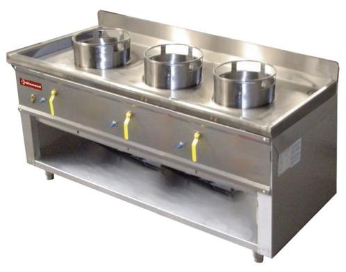 Diamond Horeca Wokfornuis | Gas | 3 Branders | 1500x630x780m, Zakelijke goederen, Horeca | Keukenapparatuur, Nieuw in verpakking