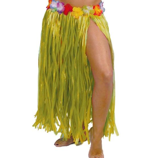 Hawaii Rokje Geel 75cm, Kinderen en Baby's, Carnavalskleding en Verkleedspullen, Nieuw, Verzenden