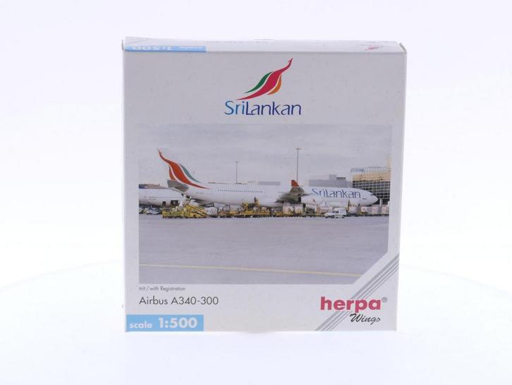 Schaal 1:500 Herpa 504638 SriLankan- Airbus A340-300 Reg...., Hobby en Vrije tijd, Modelbouw | Vliegtuigen en Helikopters, Gebruikt