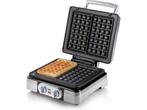DOMO DO9149W - Wafelijzer - Belgische wafels 4x7 - Timer -, Verzenden, Zo goed als nieuw