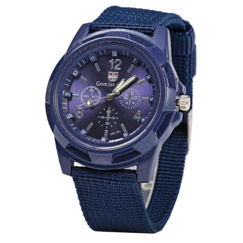 Fako® - Horloge - Army - Blauw, Sieraden, Tassen en Uiterlijk, Horloges | Dames, Verzenden