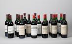 18 flessen wijn Medoc en Haut-Médoc cru bourgeois, Bordeaux, Gebruikt