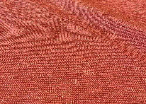 Prachtige rood kreeftkleurige geweven stof, gemaakt in, Antiek en Kunst, Antiek | Kleden en Textiel
