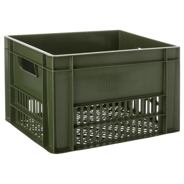 Fast Rider Fietskrat Legergroen, Fietsen en Brommers, Fietsaccessoires | Fietsmanden, Nieuw, Verzenden