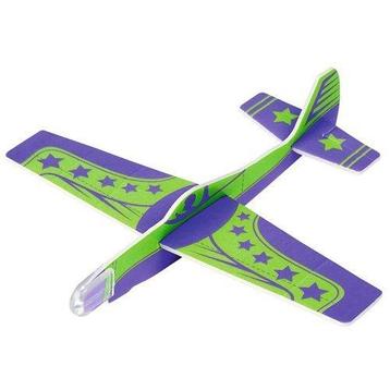 Werpvliegtuig Glow in the Dark - Paars/Groen NIEUW beschikbaar voor biedingen