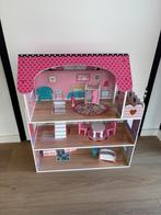 Houten Poppenhuis Roze Kids, Kinderen en Baby's, Gebruikt