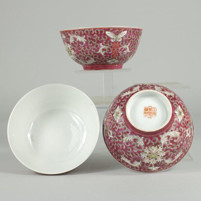 Kom (3) - Porselein, Antiek en Kunst, Antiek | Overige Antiek