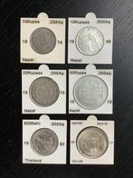 Nepal, Thailand. Collection of silver coins 1968-1980