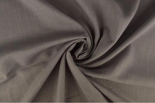 10 meter linnen viscose - Donkergrijs, Hobby en Vrije tijd, Stoffen en Lappen, 120 cm of meer, 200 cm of meer, Grijs, Nieuw, Linnen