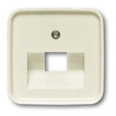 Busch-Jaeger afdekplaat 1xRJ45 / RJ11 wit (creme) 1803-212, Doe-het-zelf en Verbouw, Elektra en Kabels, Stopcontact, Nieuw