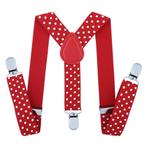 Fako Fashion® - Kinder Bretels - Stippen - 65cm - Rood, Verzenden, Nieuw