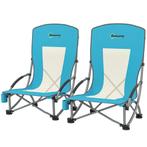 TRUUSK Set Van 2 Opvouwbare Campingstoelen Met Drankhouder,, Caravans en Kamperen, Verzenden, Nieuw