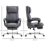 TRUUSK Vinsetto Bürostuhl mit 5 Massagemodi ergonomischer Sc, Huis en Inrichting, Verzenden, Nieuw