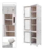 3-Laags Stapelbare Opbergkast met Boxen – Transparant 126 cm, Huis en Inrichting, Verzenden, Nieuw