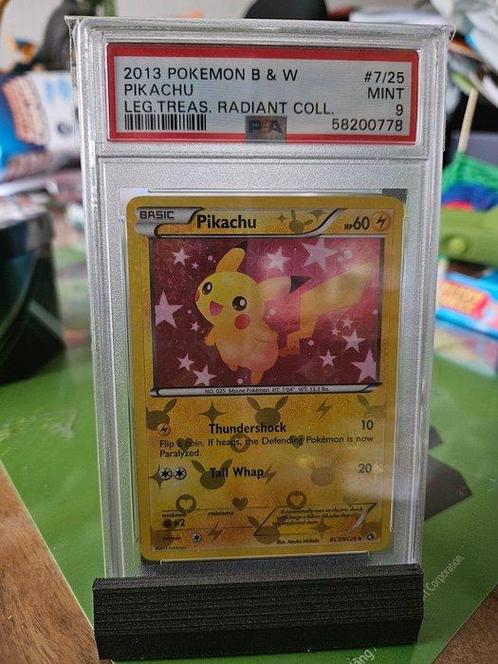 Pokémon - 1 Graded card - Pikachu - Black and White - PSA 9, Hobby en Vrije tijd, Verzamelkaartspellen | Pokémon