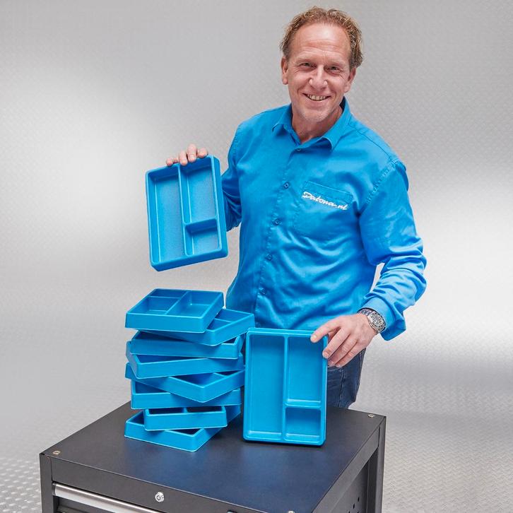 Datona Vakverdeling met 3 compartimenten - 10 stuks - Datona, Doe-het-zelf en Verbouw, Gereedschapskisten, Nieuw, Ophalen of Verzenden