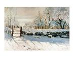 Kunstdruk Claude Monet - La pie 70x50cm, Huis en Inrichting, Woonaccessoires | Schilderijen, Tekeningen en Foto's, Verzenden, Nieuw