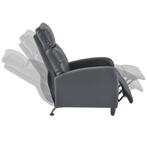 Verstelbare relaxfauteuil 102x60x92 cm kunstleer grijs, Verzenden, Nieuw