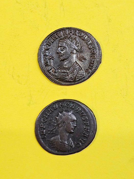 Romeinse Rijk Lot of 2 Æ Antoniniani Probus & Carus (Zonder, Postzegels en Munten, Munten | Europa | Niet-Euromunten