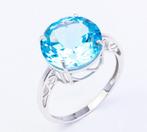 Zonder Minimumprijs - Ring - 14 karaat Witgoud Topaas, Sieraden, Tassen en Uiterlijk, Ringen, Nieuw