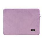 Bombata Velvet Laptophoes Sleeve - 15 / 16 inch - Lila Paars, Computers en Software, Laptoptassen, Verzenden, Nieuw
