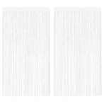 vidaXL Draadgordijnen 2 st 100x250 cm wit, Huis en Inrichting, Stoffering | Gordijnen en Lamellen, Verzenden, Nieuw, Wit