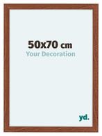 Fotolijst 50x70 cm - Walnoot - MDF - Como, Huis en Inrichting, Woonaccessoires | Lijsten, Verzenden, Nieuw