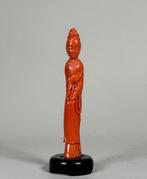 Figuur - Fine red Coral figure - koraal - China, Antiek en Kunst